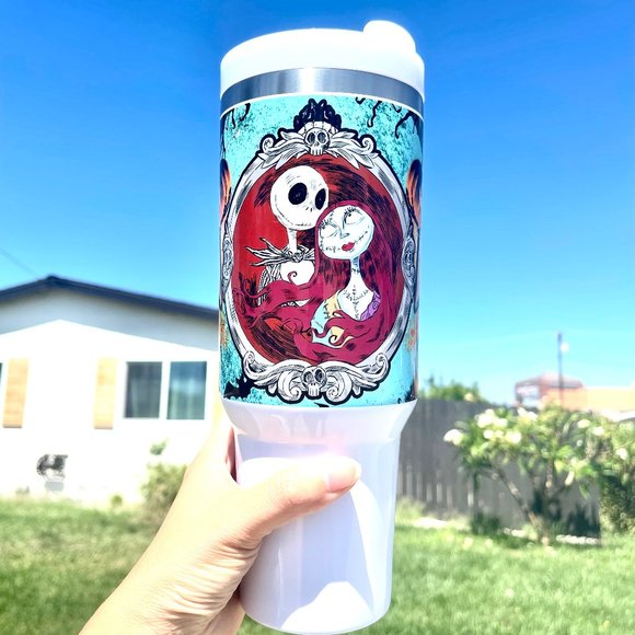 Custom made Disney Nightmare before Christmas Tumbler Brand New 40 oz double wal - Picture 5 of 7